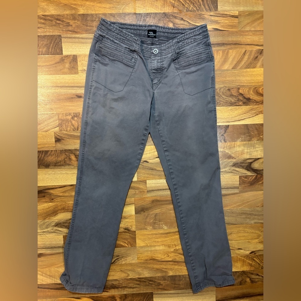 Kuhl Pants Womens Size 8 Regular Gray Hiking Walk Outdoors Zip Pockets Straight